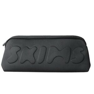 SKIMS BLACK NEOPRENE MAKEUP POUCH NEW WITH TAGS